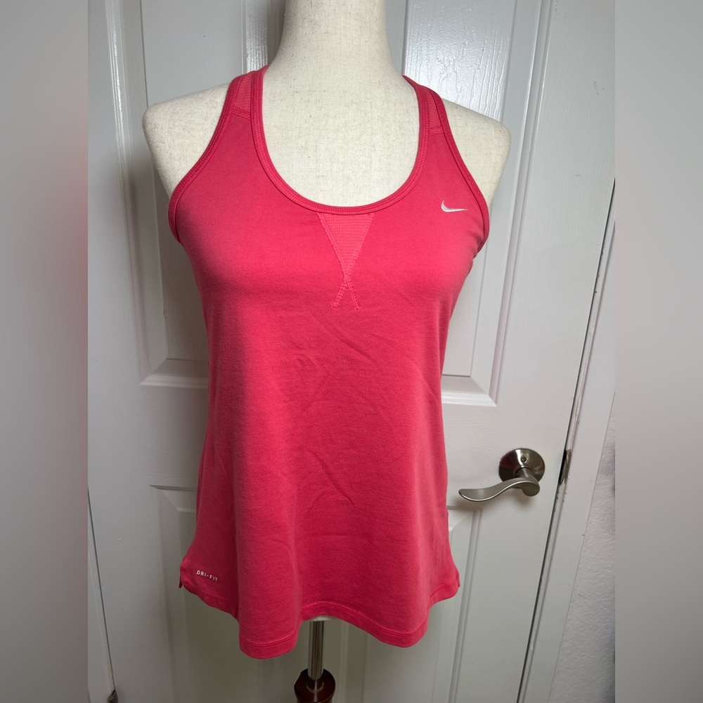 Nike Dri Fit Racerback Athletic Tank Top Built In Bra Womens Size‎ Large